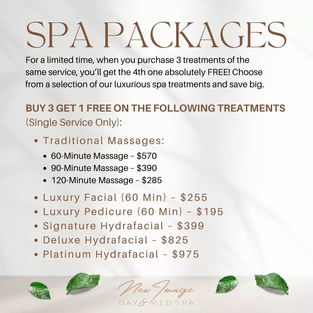 a spa packages price list